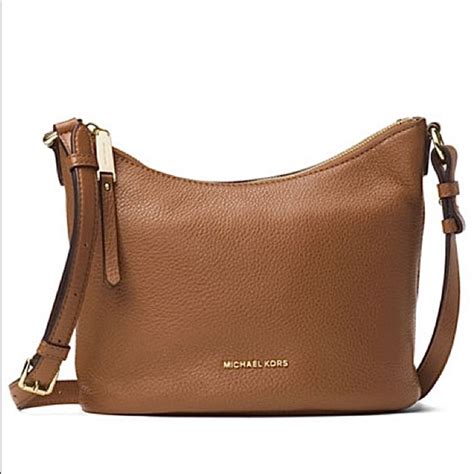 michael kors lupita medium messenger brown|Michael Kors Lupita Medium Messenger Luggage.